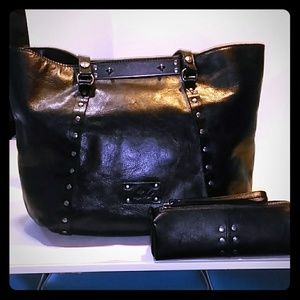 Patricia Nash Benv.100% Leather Tote/Pouch NWOT